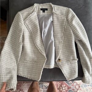 Ann Taylor Women's Tweed gray Blazer